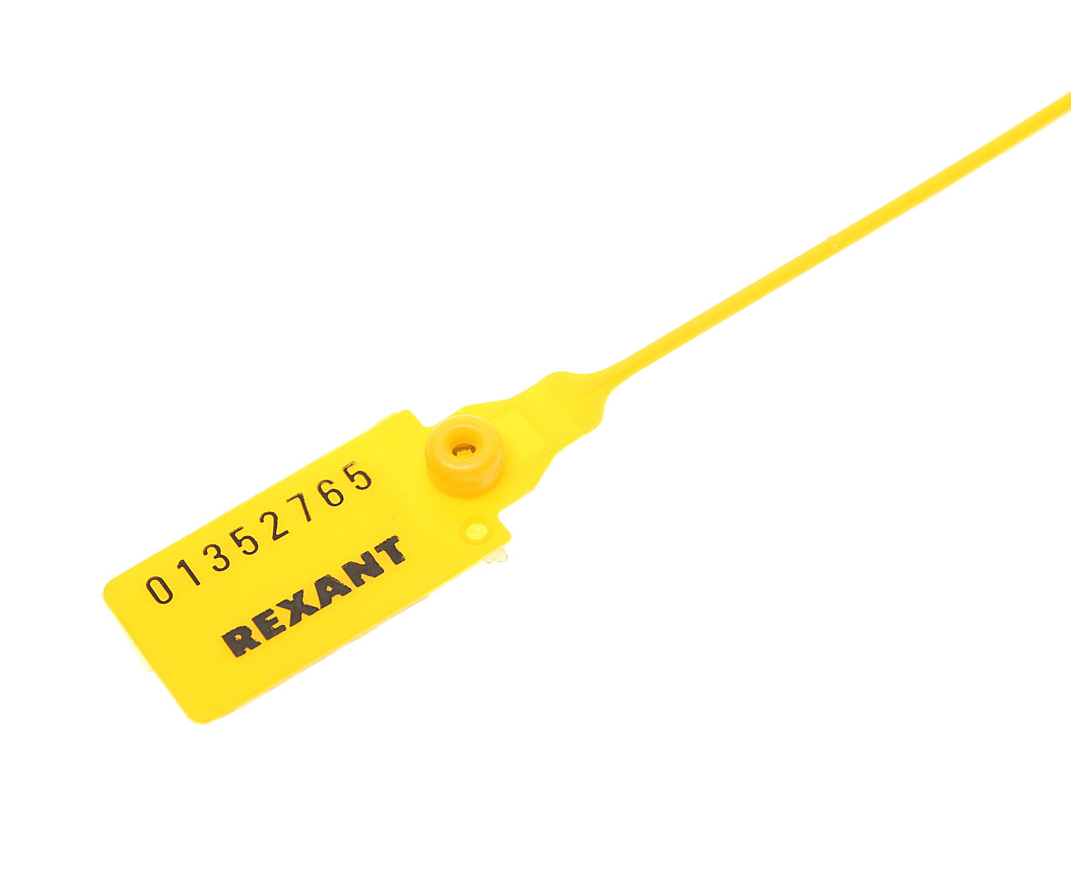 Пломба пластиковая L=320мм номерная (желтая) REXANT 50/1000