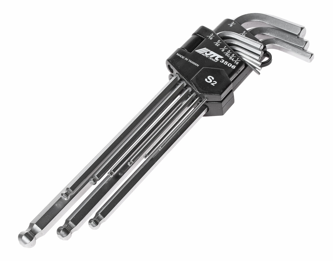 JTC-3506 - Набор ключей шестигранных 1/16-3/8" удлиненных с шаром 9 предметов JTC - Набор ключей шестигранных с шаром JTC 9 предметов

Описание

	Применяется в местах, где затруднен прямой доступ.
	Специальная конструкция с шаровидным наконечником по