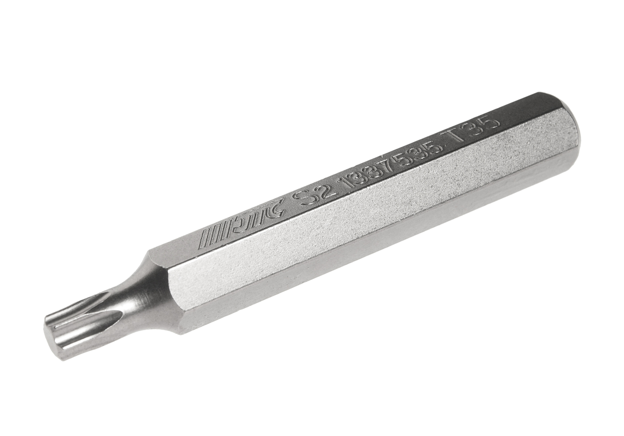 JTC-1337535 - Бита TORX Т35х75мм 10мм удлиненная S2 JTC - 
Размер: Т35 х 75 мм., удлиненная TORX.
Длина насадки: 10 мм.
Материал: S2 сталь.
