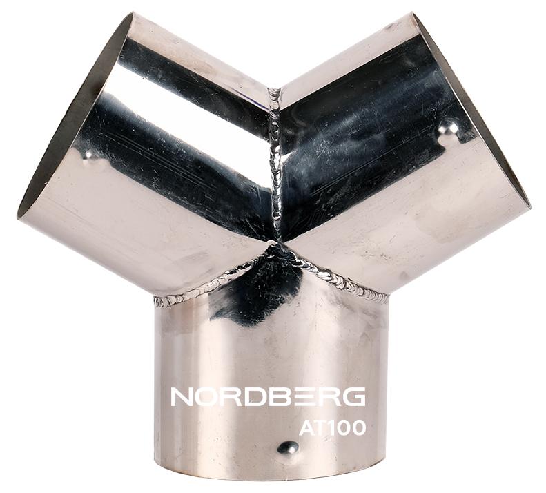 Насадка металлическая y-образная для шланга D=100 мм Nordberg AT100