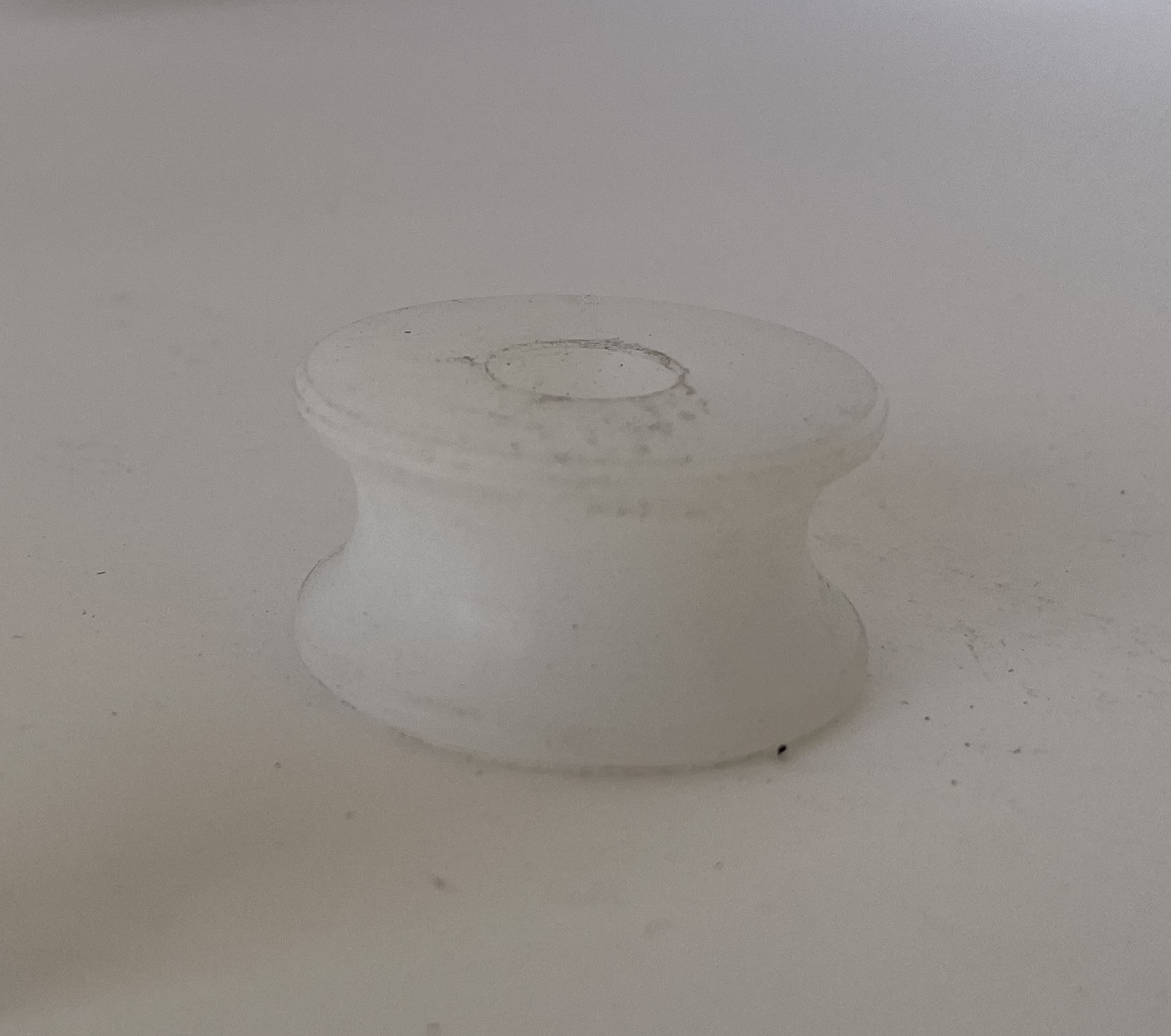 10420035 Шкив натяжной пластиковый белый для 4ст.(стопорного устройства)