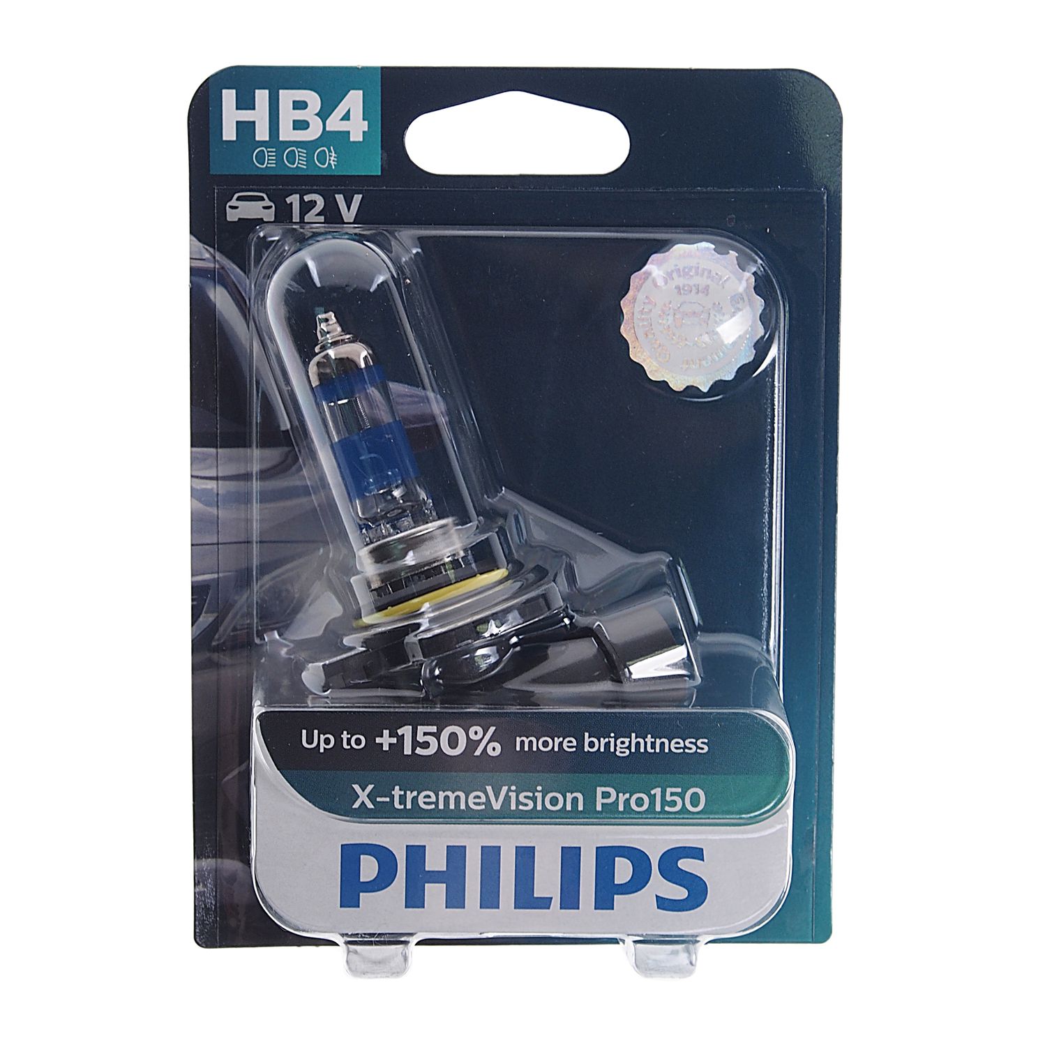 Автолампа HB4 () +150% X-tremeVision Pro150 (блистер) 12V PHILIPS /1/5