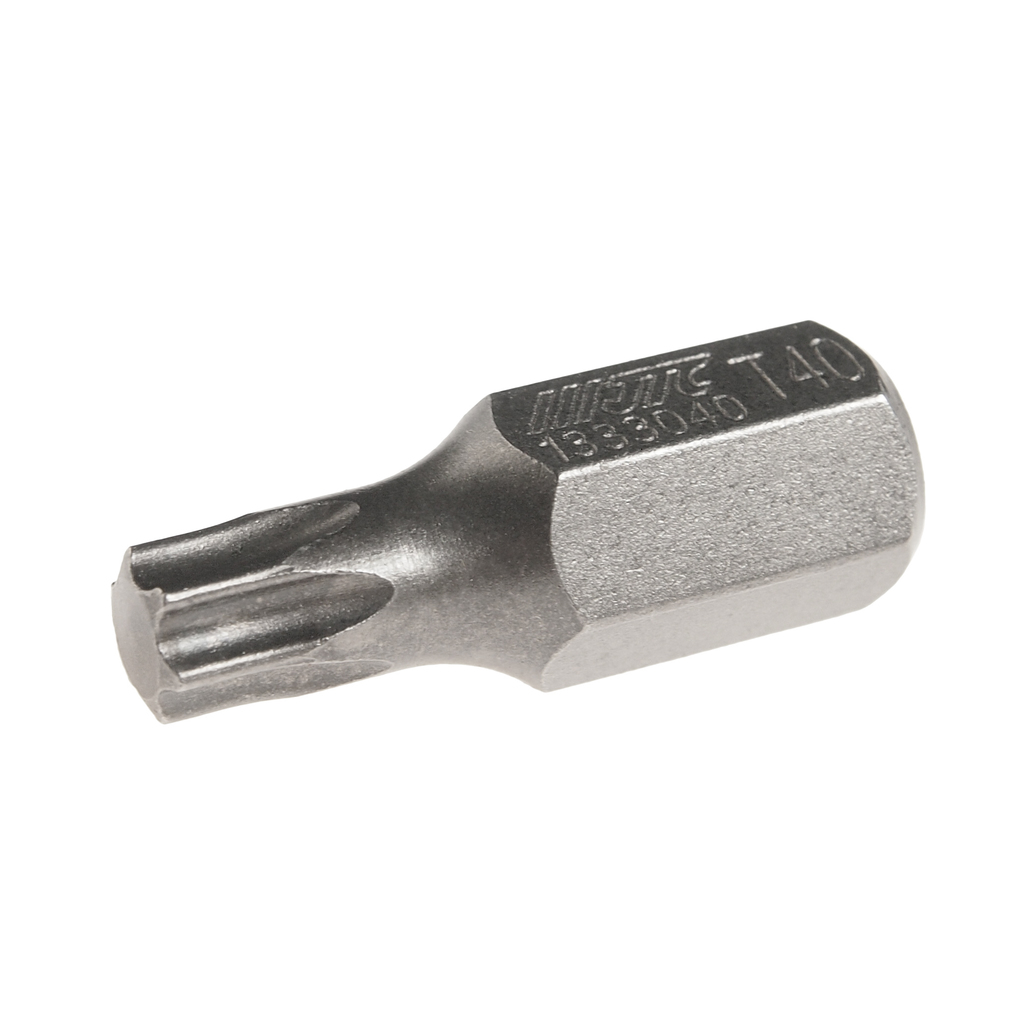 JTC-1333040 - Бита TORX Т40х30мм 10мм S2 JTC - 
Размер: Т40 х 30 мм.
Длина насадки: 10 мм., удлиненная TORX.
Материал: S2 сталь.
