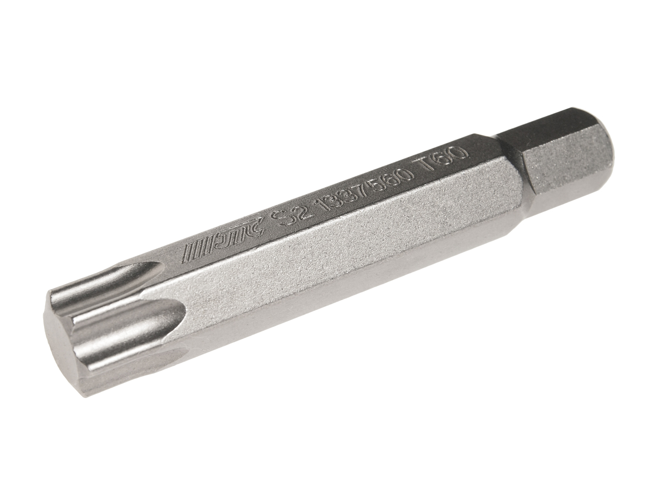 JTC-1337560 - Бита TORX Т60х75мм 10мм удлиненная S2 JTC - 
Размер: Т60 х 75 мм., удлиненная TORX.
Длина насадки: 10 мм.
Материал: S2 сталь.
