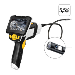 IC-V112A Видеоэндоскоп промышленный, 4.3", 1Мп, 2 камеры, 1280х720, 1м, 5.5 мм сменный зонд iCartool IC-V112A