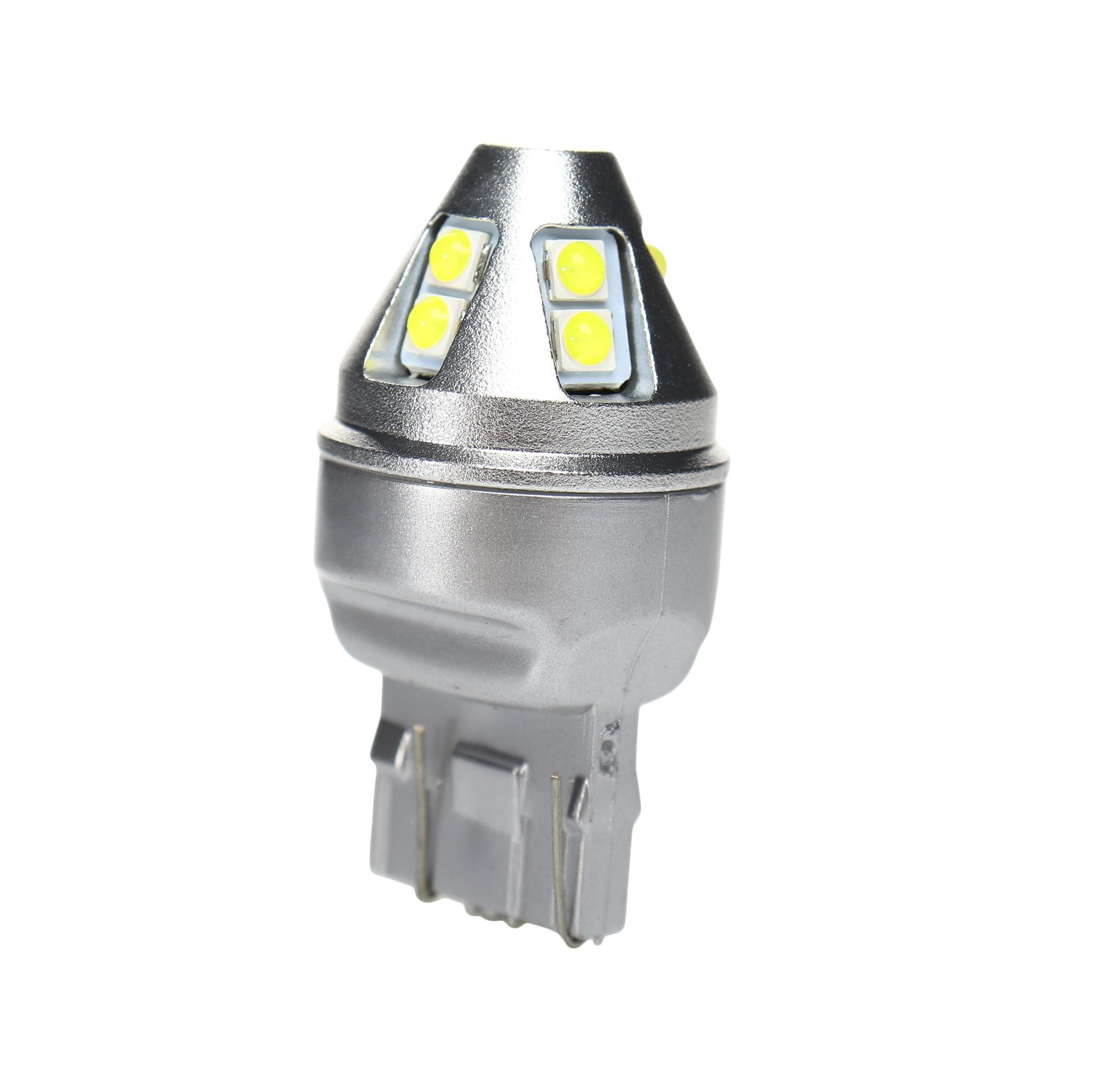 Автолампа W21/5W (W3*16q) LED 10 SMD 3030 WHITE безполярный (ГРАНТА) WHITE 12V MISTAR /10