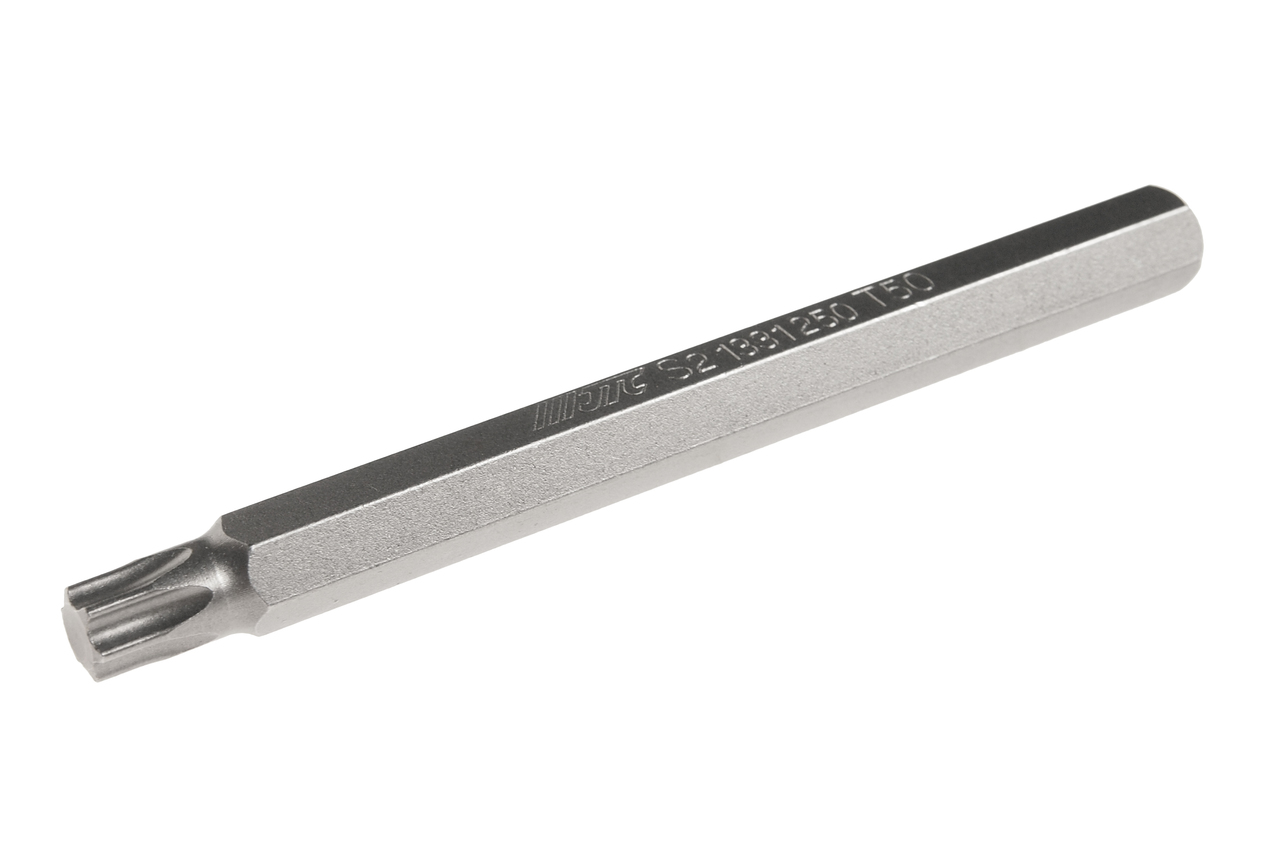 JTC-1331250 - Бита TORX Т50х120мм 10мм экстрадлинная S2 JTC - 
Размер: Т50 х 120 мм., экстрадлинная TORX.
Общая длина: 120 мм.
Длина насадки: 10 мм.
Материал: S2 сталь.
