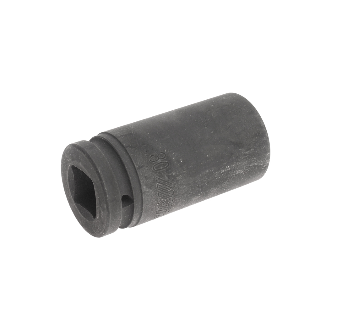 JTC-649030 - Головка торцевая 3/4" 30мм ударная глубокая L=90мм JTC -  
Изготовлена из высококачественной хром-молибденовой стали.   
6 граней, метрический размер. 
Размер: 3/4"х30 мм. 
Длина: 90 мм.  
Количество в оптовой упаковке: 20 шт.  
Га