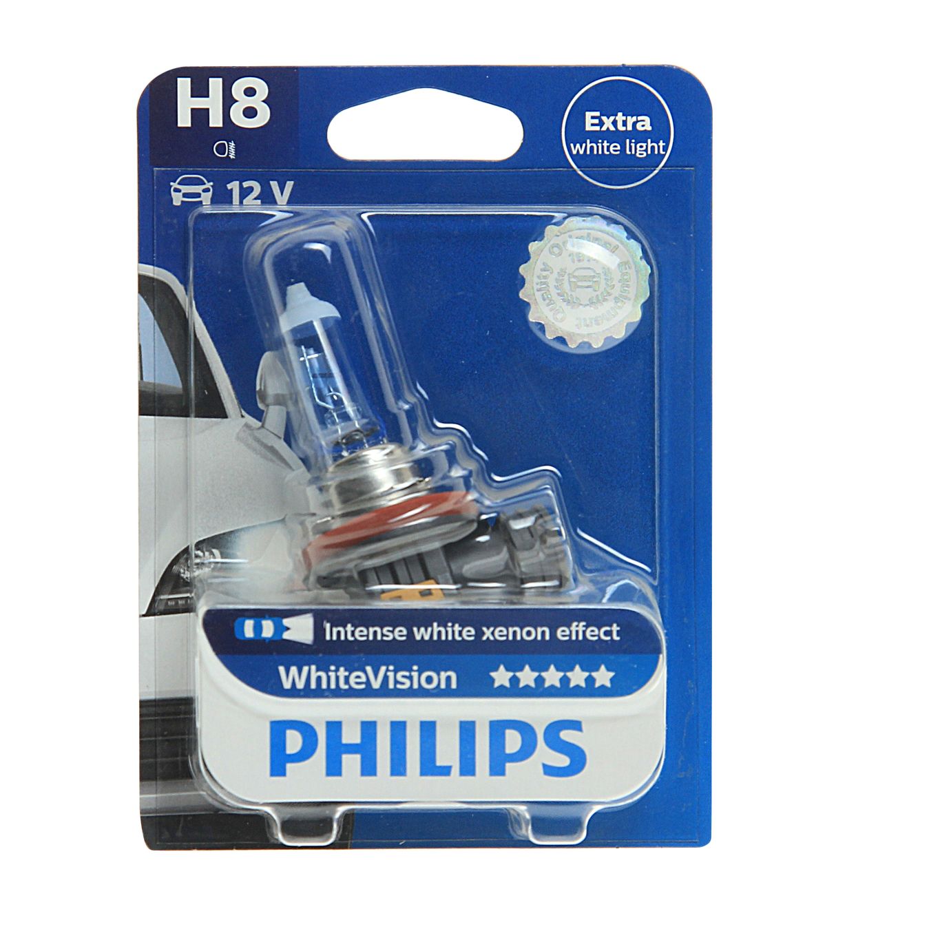 Автолампа H8 (35) PGJ19-1 WhiteVision 3700K (блистер) 12V PHILIPS /1/10 OLD