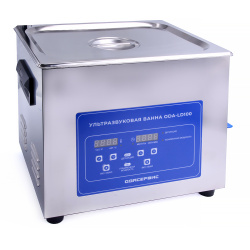 ODA-LD100 Ультразвуковая ванна с цифровым управлением, функциями подогрева и дегазации, 10 л ОДА Сервис ODA-LD100