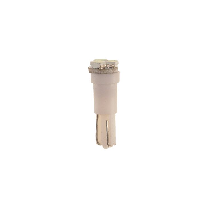 Автолампа T5 (W2*4.6d) 3 SMD 3020 WHITE 6000K 21лм   12V MEGAPOWER /10 /100