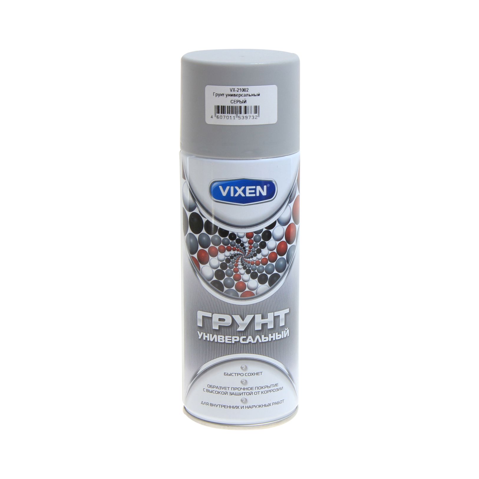 Грунт универсальный алкидный серый (аэрозоль) 520мл VIXEN /1/12