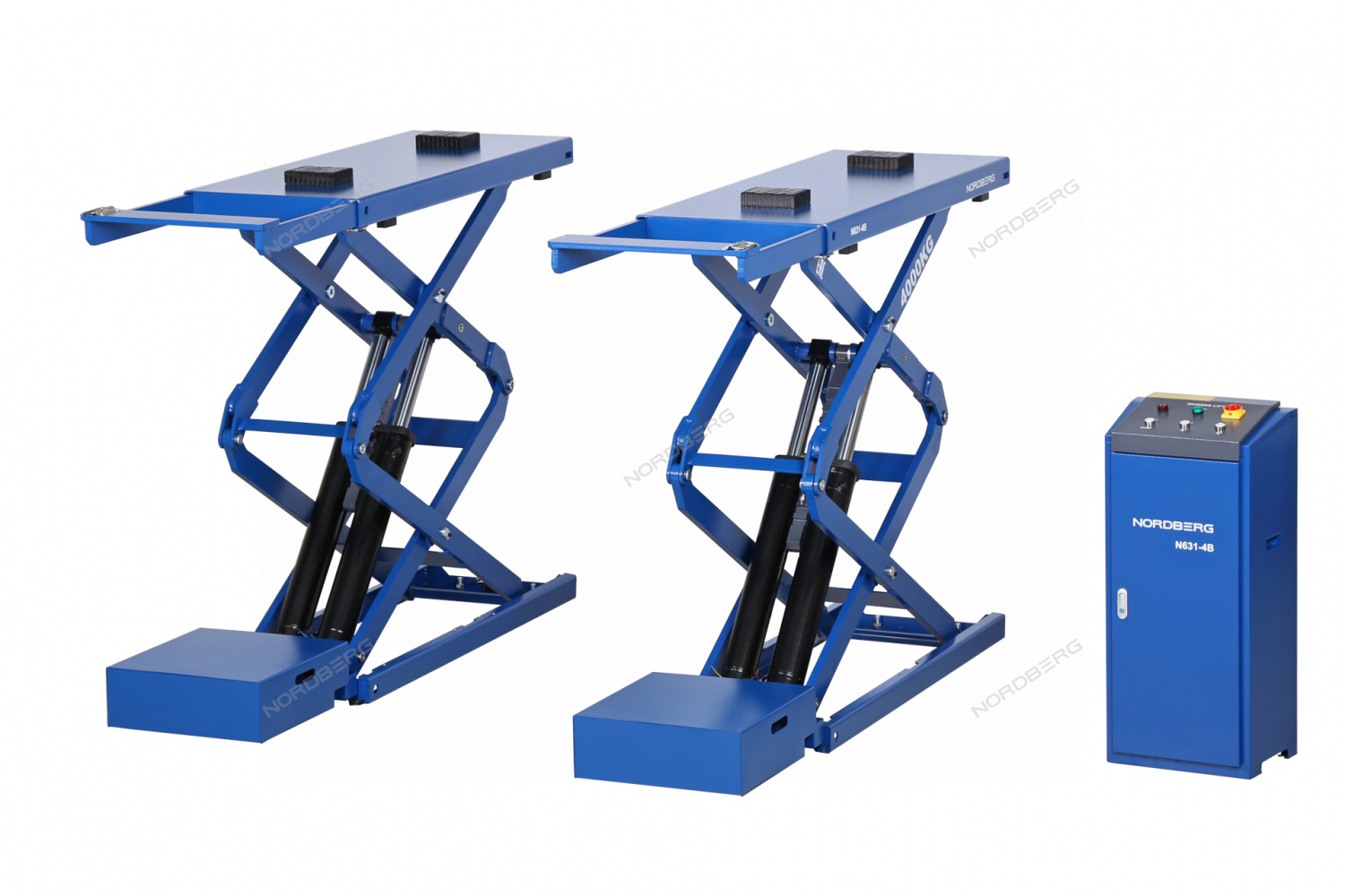 Подъемник ножничный 4 т, 380 В, синий NORDBERG N631-4B_380