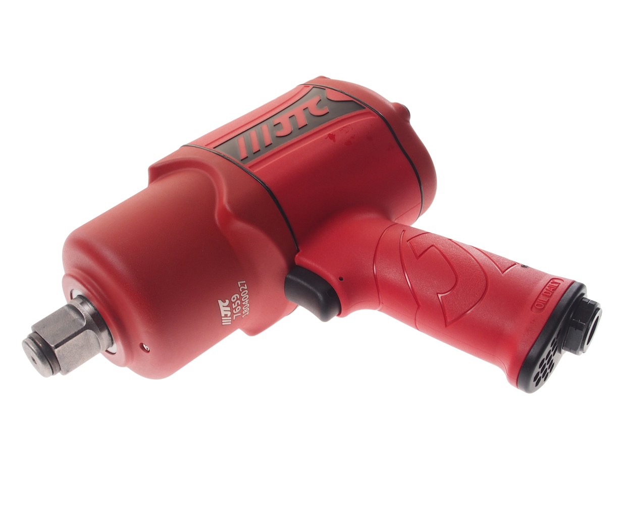 JTC-7659 - Гайковерт пневматический 3/4'' 2102Нм 6000об/мин. 90-120PSI ударный JTC - 
Максимальный крутящий момент: 2102 Н*м.
Скорость вращения: 6000 об/мин.
Размер воздушного штуцера: 3/8".
Рабочее давление: 90-120 psi.
Расход воздуха: 198 л/мин
Уд