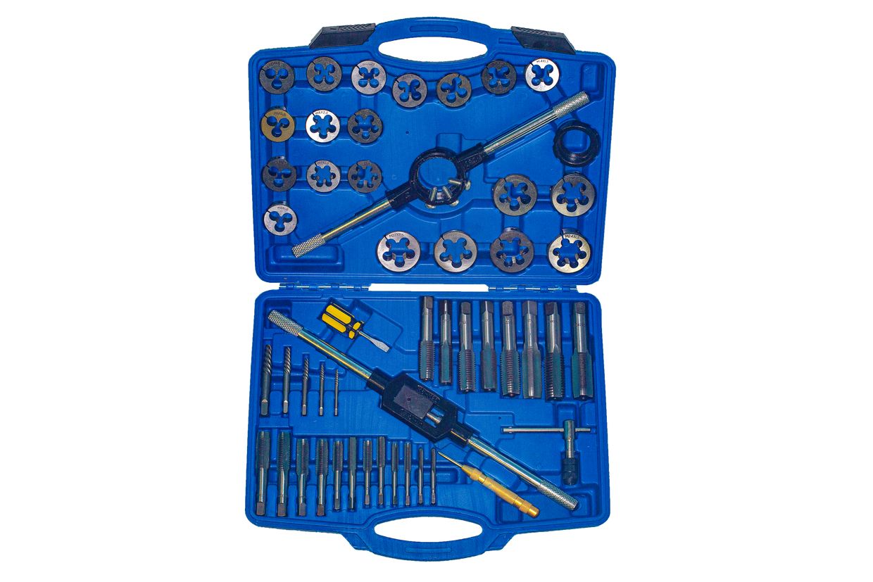 Набор метчиков и плашек метрический 51 предмет Vertul VR50547