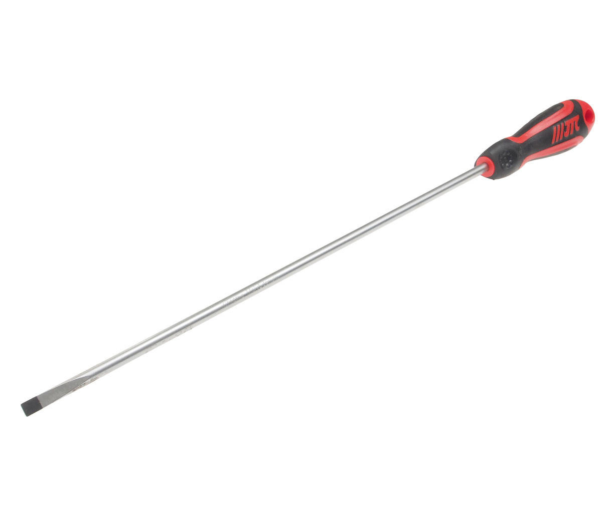 JTC-7613 - Отвертка шлицевая SL 6.5х300мм усиленная (сталь Cr-Mo) JTC - 
Материал: 8NCM8660.
Стержень отвертки стальной. Покрыт сатин-хромом, жало оксидировано.
Рукоятка имеет треугольную форму. Изготовлена из двухкомпонентного материала (РР + TPV). Об