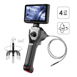 IC-VC104AW Видеоэндоскоп профессиональный управляемый 4х360°, экран 4.5", 1Мп, 1280х720, 1м, 4мм зонд, всесторонняя артикуляция iCartool IC-VC104AW