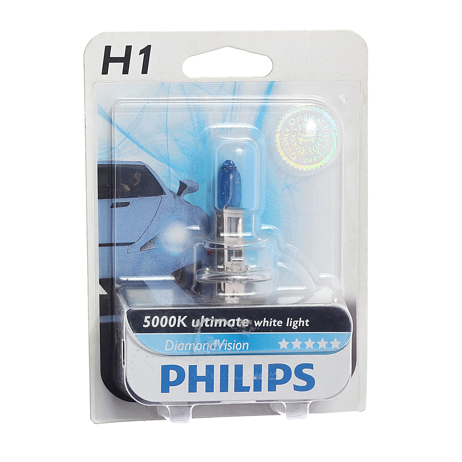 Автолампа H1 (55) P14.5s DiamondVision 5000K (блистер) 12V PHILIPS /1/10