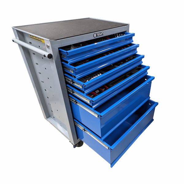 ТЕМП RC04.2518.E6 Тележка инструментальная с набором инструмента, 138 предметов