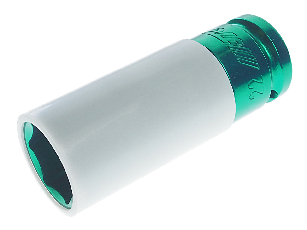 JTC-330422 - Головка торцевая 1/2" 22мм ударная для литых дисков L=87мм JTC - 
Тонкостенные ударные головки предназначены для установки/снятия гаек креплений колеса, находящихся в глубоких посадочных колодцах.
Оснащена внешней защитной гильзой для того чт