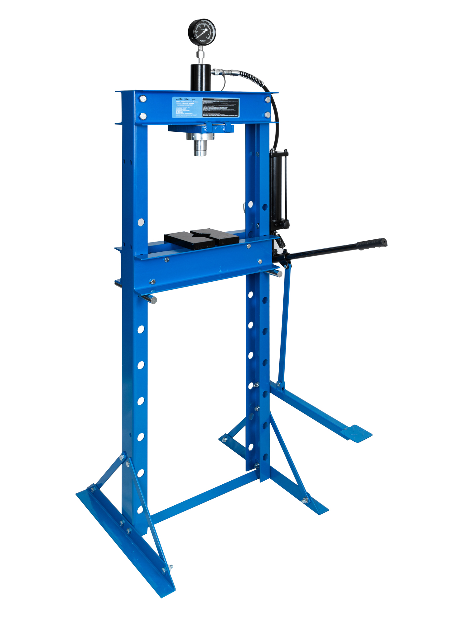 Пресс гидравлический 20 тонн, ножной и ручной привод VR21020B