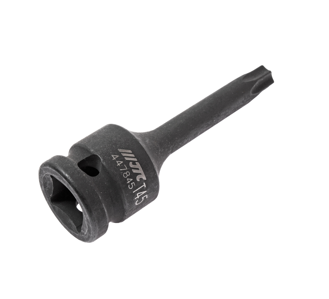 JTC-447845 - Бита-головка 1/2" TORX T45х78мм ударная JTC - 
	Материал: SNCM 8660.
	Размер: TORX 1/2"хT45.
	Общая длина: 78 мм.
	Габаритные размеры: 78/25/25 мм. (Д/Ш/В)
	Вес: 85 гр.






Размер
Усилие max., lb-in
Усилие max., Н&middot;м

