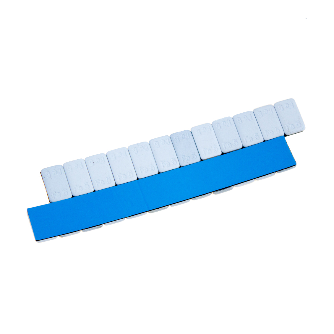 Груза адгезивные FE-071W 12×5 гр (Синий скотч) (Белая эмаль) (100 шт.)
