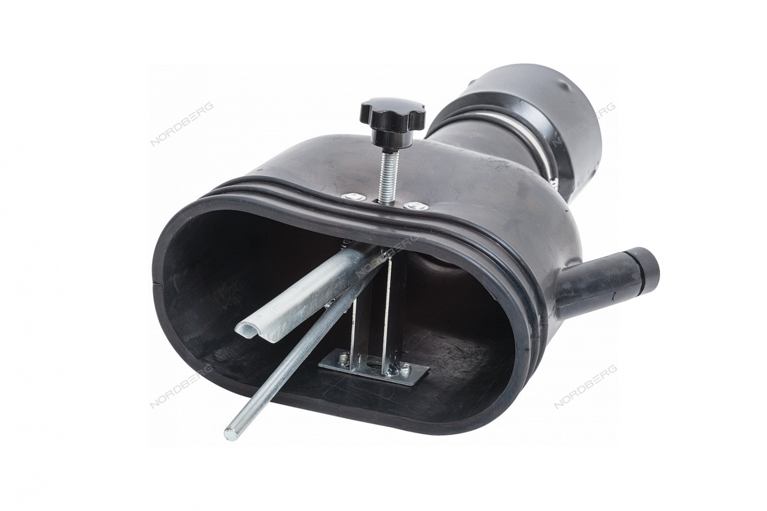 Насадка резиновая овальная с внутренним фиксатором на шланг D=100 мм NORDBERG AN100DP