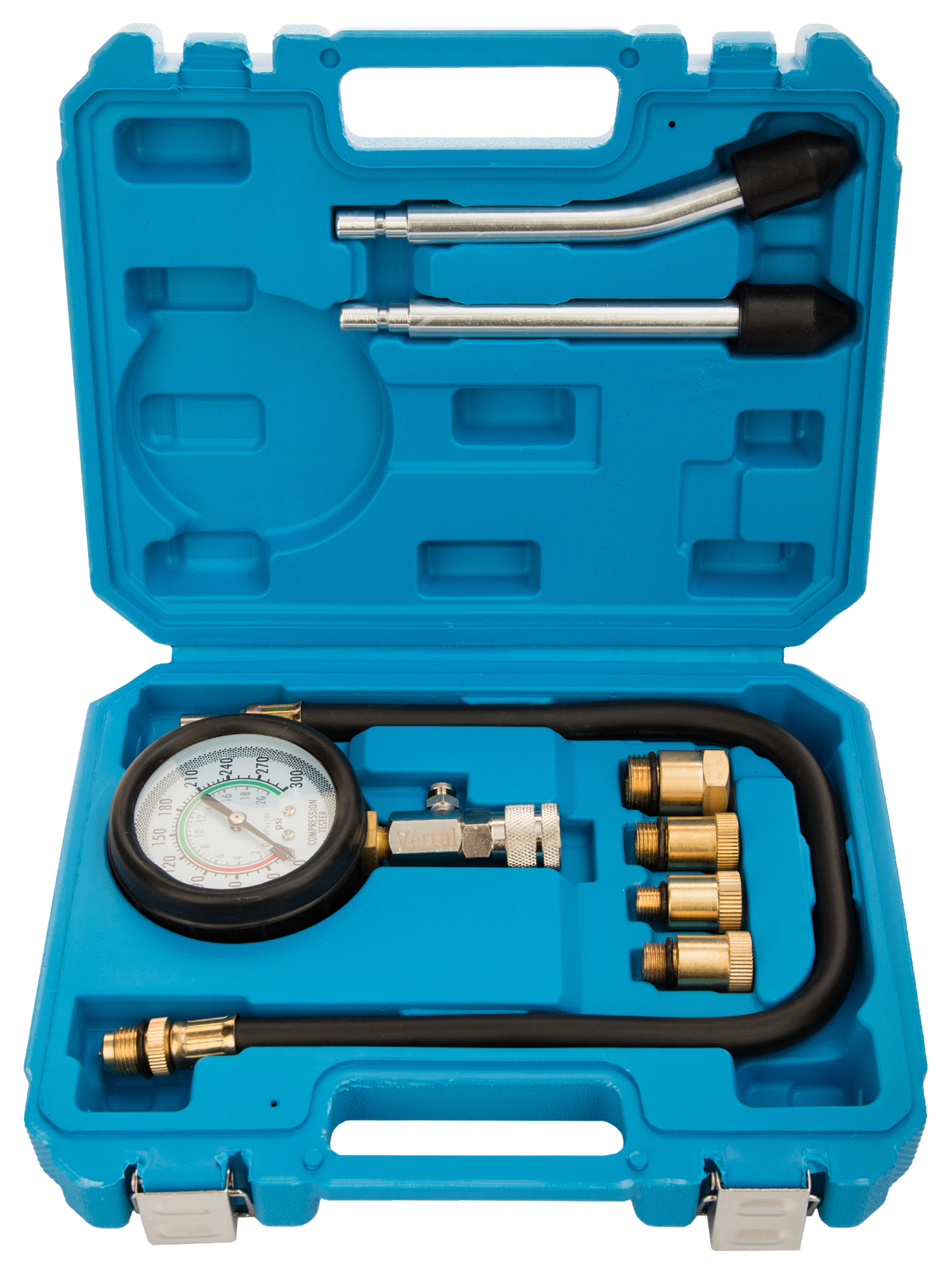 Компрессометр бензиновый. универсальный,  20атм. 8пр Vertul VR50192