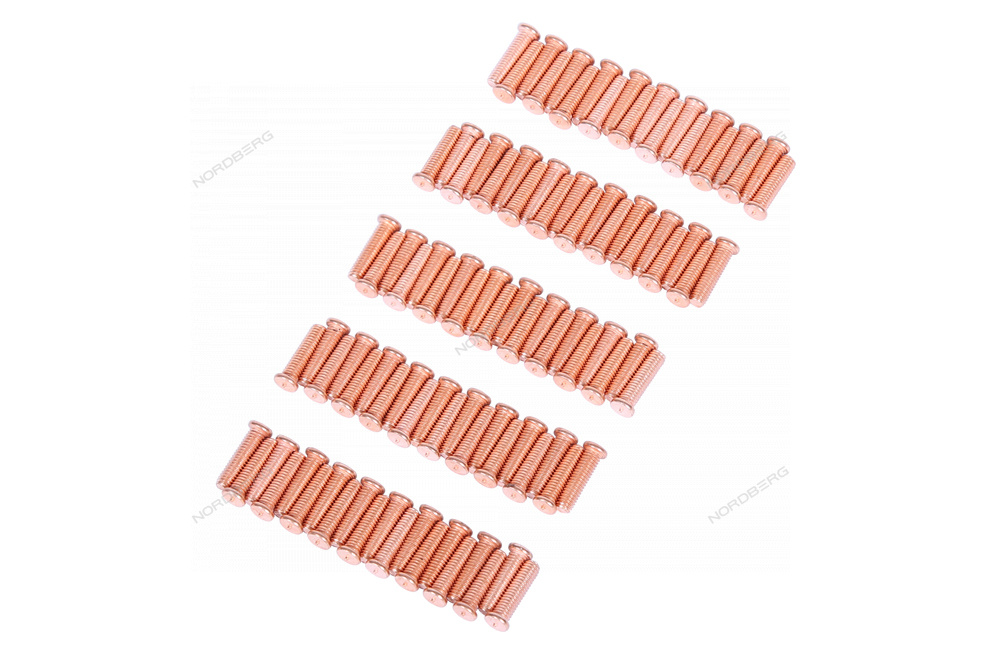 Болт омедненный для сварки, M4х16, 100 шт. NORDBERG F016(M4)