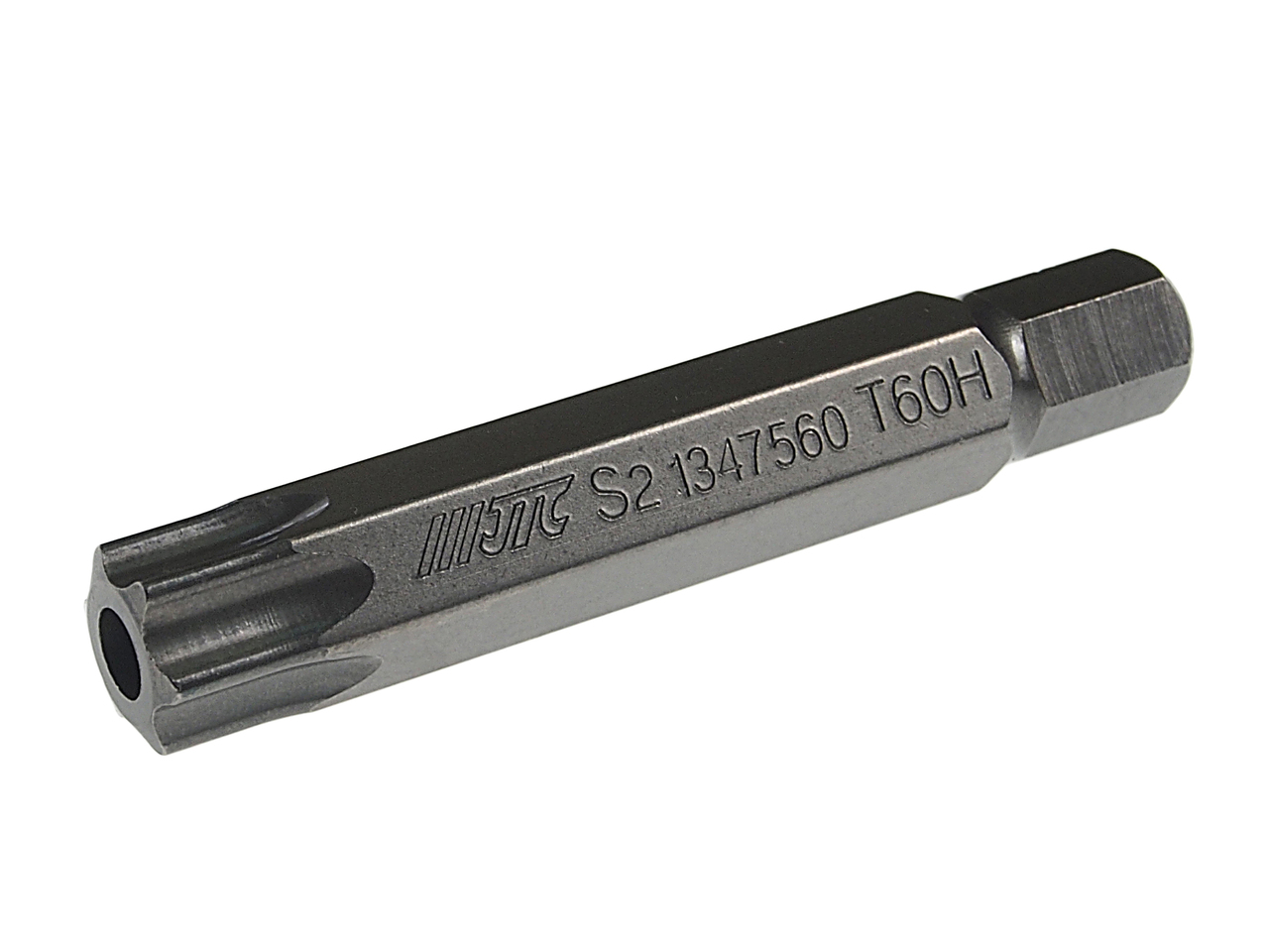 JTC-1347560 - Бита TORX Т60Hх75мм 10мм удлиненная S2 JTC - 
Материал: S2.
Размер: Т60Н.
Длина: 75 мм.
Количество шт. в упаковке: 10.

