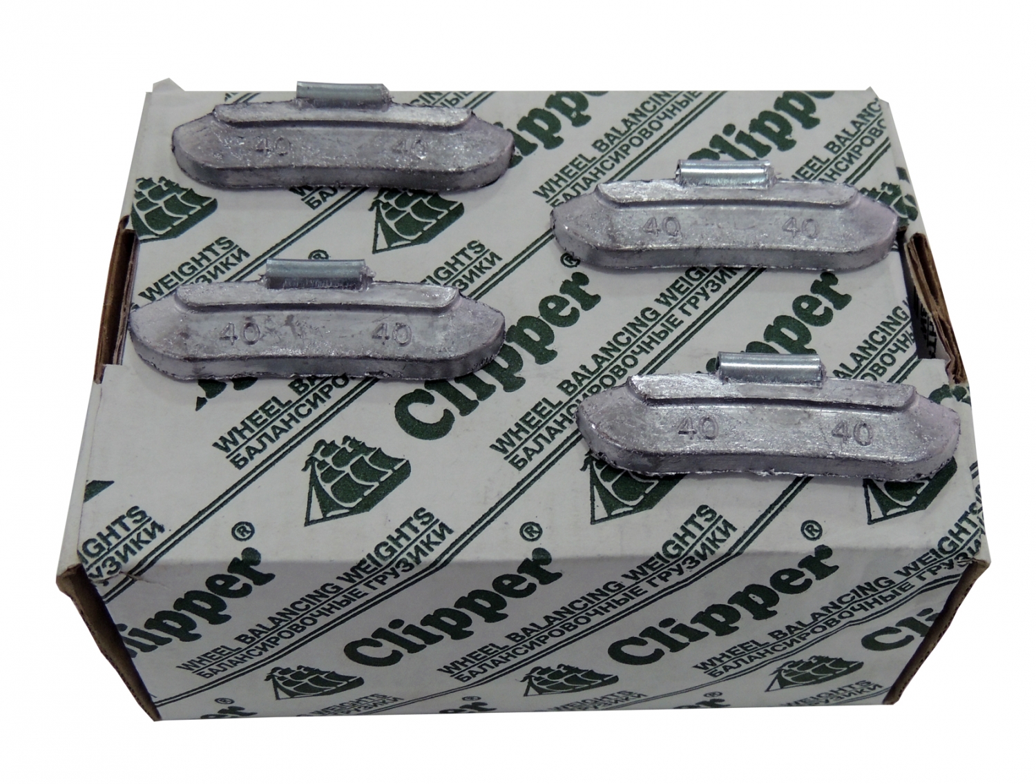 Грузики балансировочные для стальных дисков 40 г, 50 шт. CLIPPER 0240