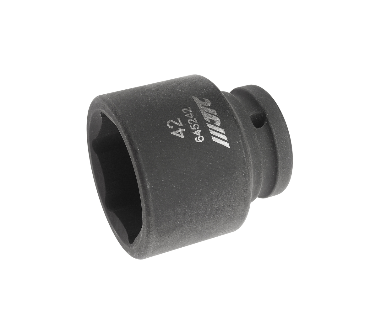 JTC-645242 - Головка торцевая 3/4" 42мм ударная L=63мм JTC - 
6 граней, метрический размер.
Диаметр: 42 мм., ширина - 61 мм.
Общая длина: 62 мм.
Размер: 3/4” Dr.
Изготовлена из высококачественной хром-молибденовой стали.
Габаритные размеры: 62/61/61