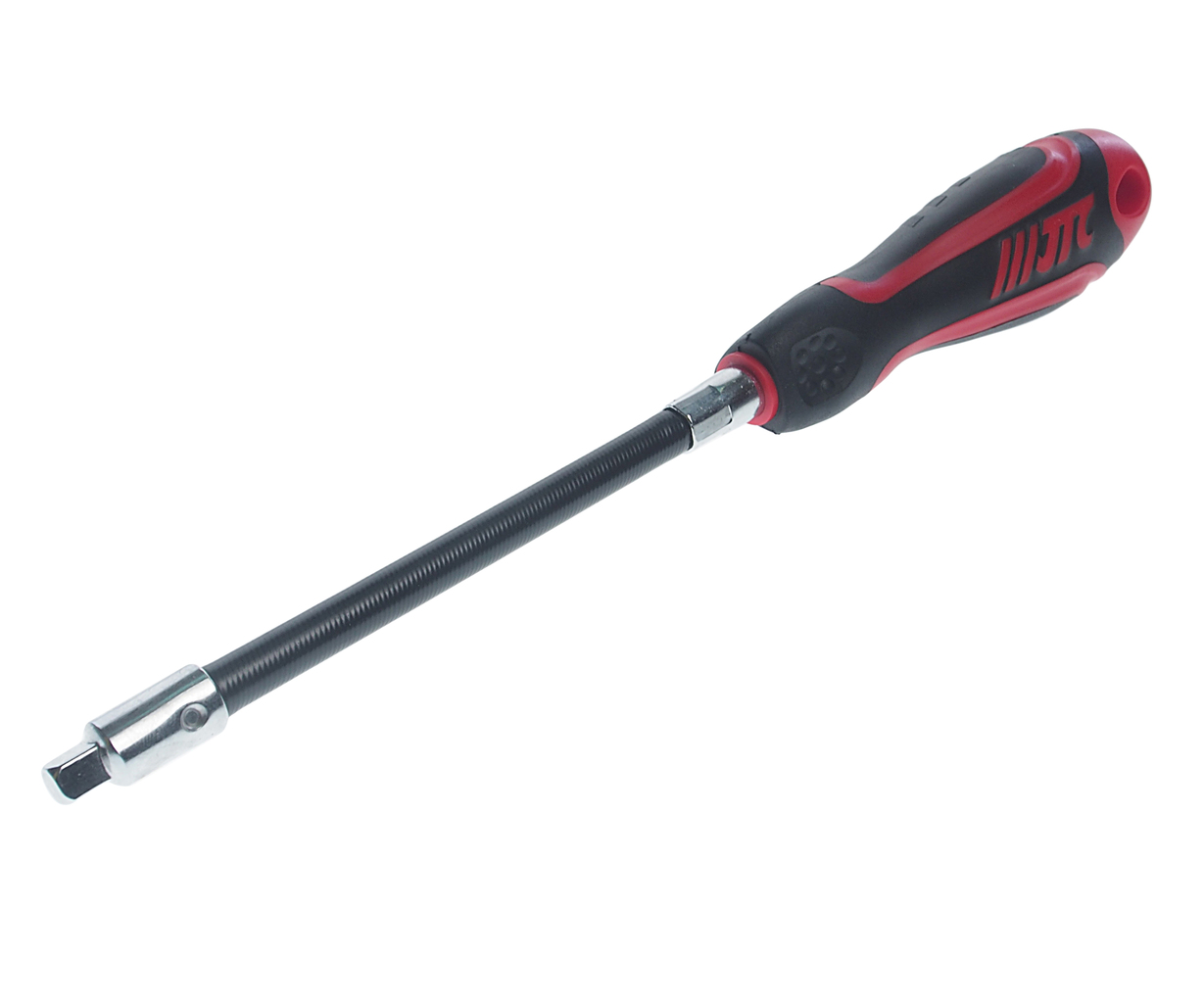 JTC-7701 - Отвертка с гибким стержнем 1/4" квадрат JTC - 
Гибкий стержень применяется для работы с шестигранными болтами, винтами, гайками и хомутами на шлангах.
Двухцветная ручка изготовлена из полипропилена и ТПВ полимера для предотвращения возникновени