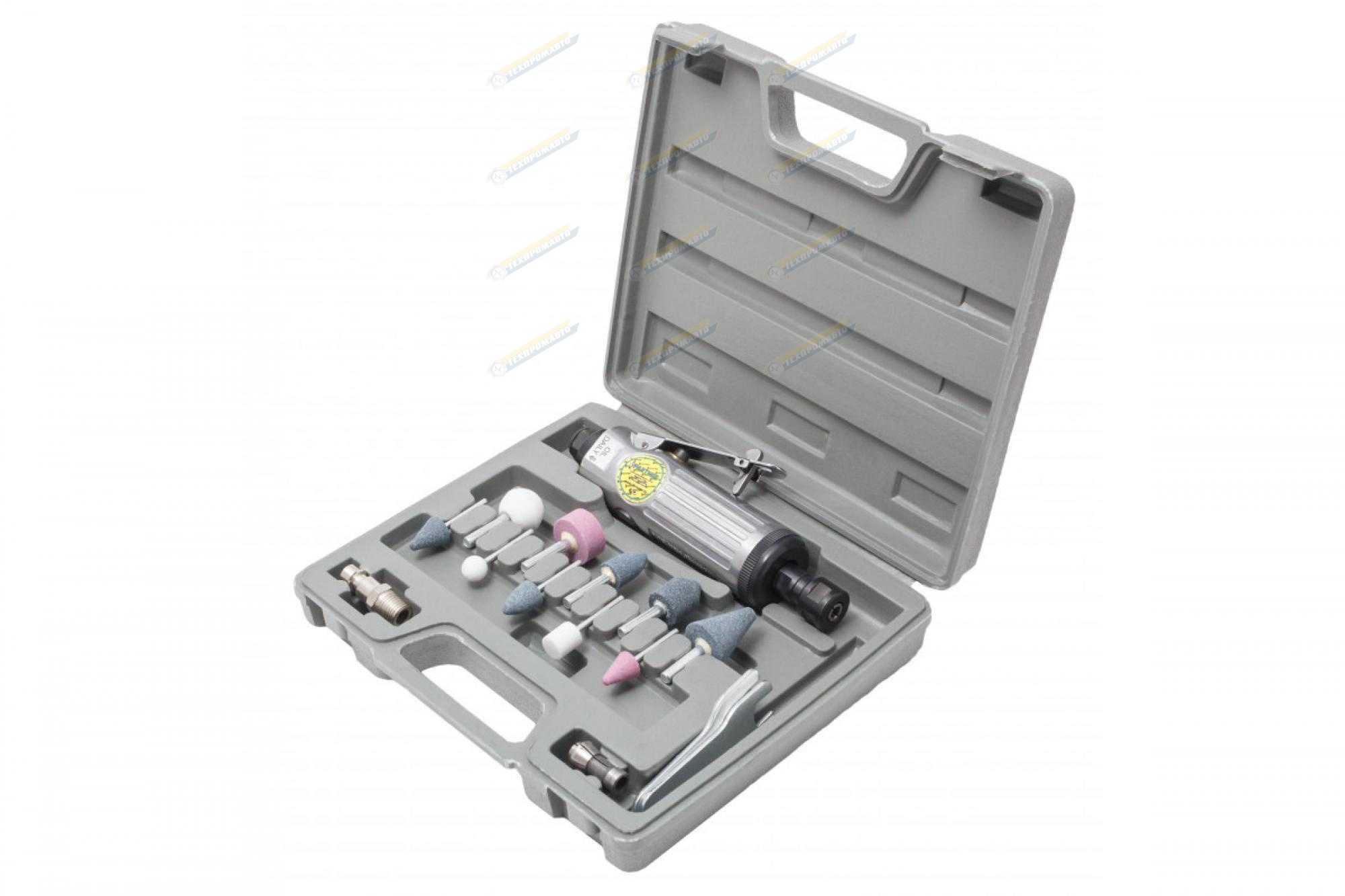 ТЕМП AB-10 Пневмодрель с набором из 16-ти насадок