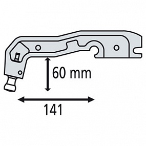 019775 Плечо типа С (С6): C clamp для INVERTER 125, DC, BP, PTI