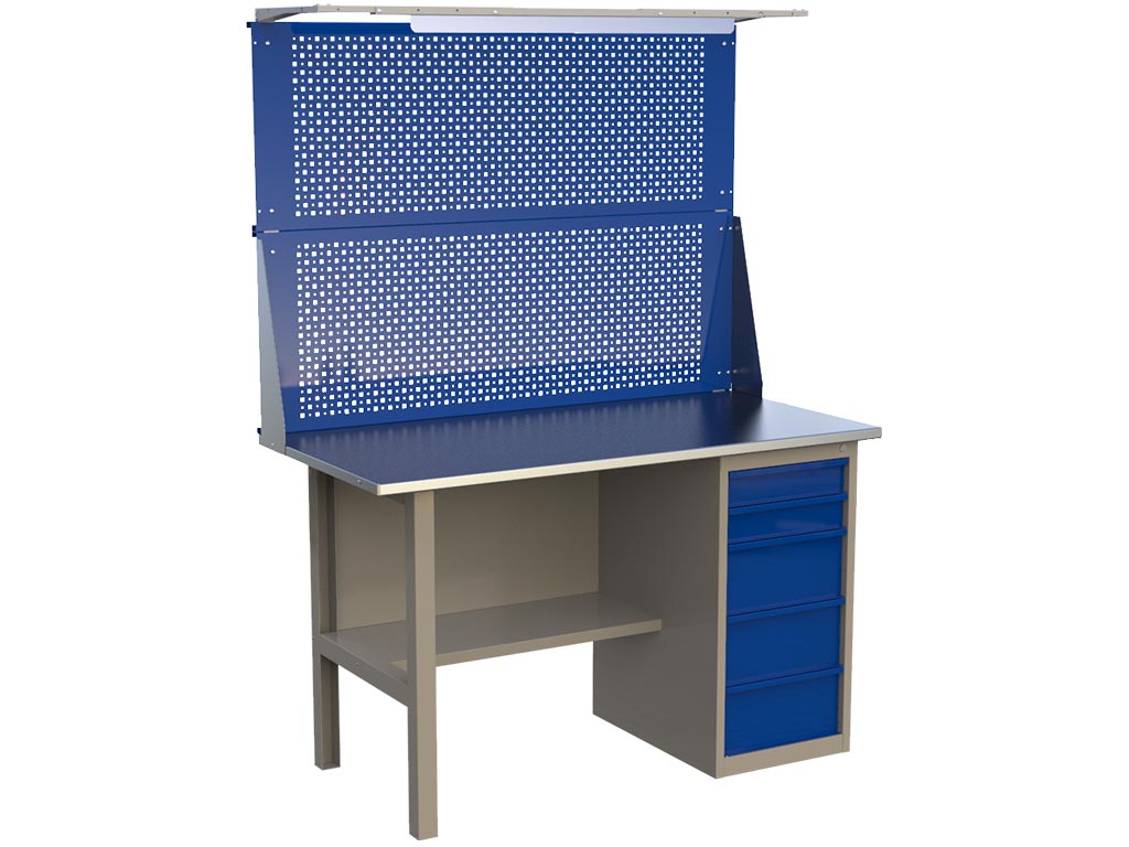 ML Верстак 1400 ML5 с двойным экраном и освещением