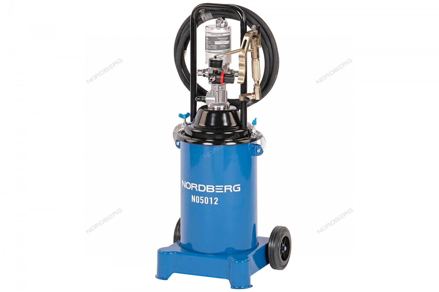 Установка пневматическая для раздачи густой смазки с баком, 12 л NORDBERG NO5012