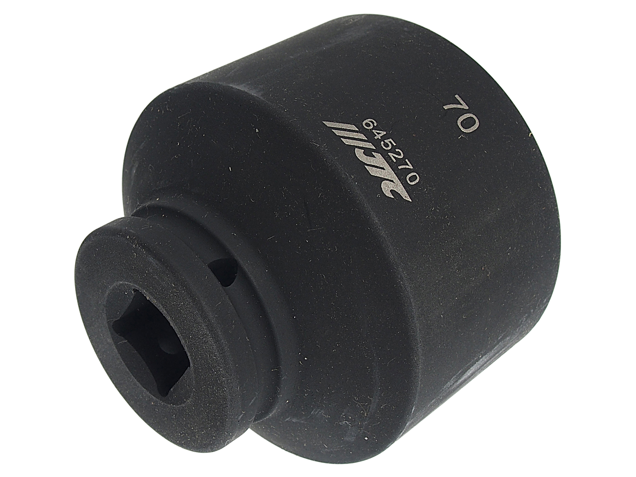 JTC-645270 - Головка торцевая 3/4" 70мм ударная L=85мм JTC - Головка торцевая ударная, размер 70&nbsp;мм, 6-гранная (шестигранная). Под вороток 3/4&nbsp;дюйма. Для использования с ударными гайков&cedil;ртами. Изготовлено из хром-молибденовой стали, котора