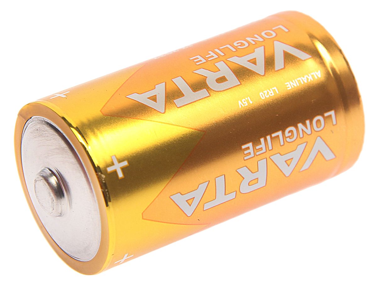 Элемент питания D: LR20-BC2 ALKALINE LONGLIFE 1,5V VARTA /2/20/200