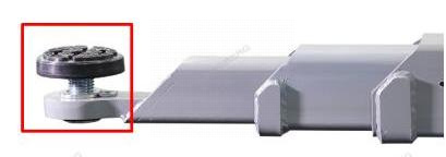 Опора винтовая регулируемая, рабочий ход резьбы 65 мм, посадочный диаметр 50 мм