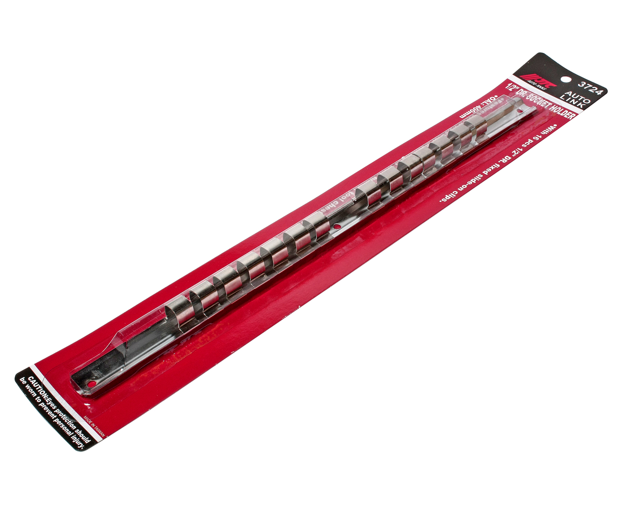 JTC-3724 - Держатель головок 1/2" L=400мм стальная рейка 16шт. JTC - 
  Планка для удержания головок квадратом присоединения 1/2" с возможностью крепления к стене или верстаку.
  Стальная рейка с фиксаторами надежно удерживает головки.
  Головки л