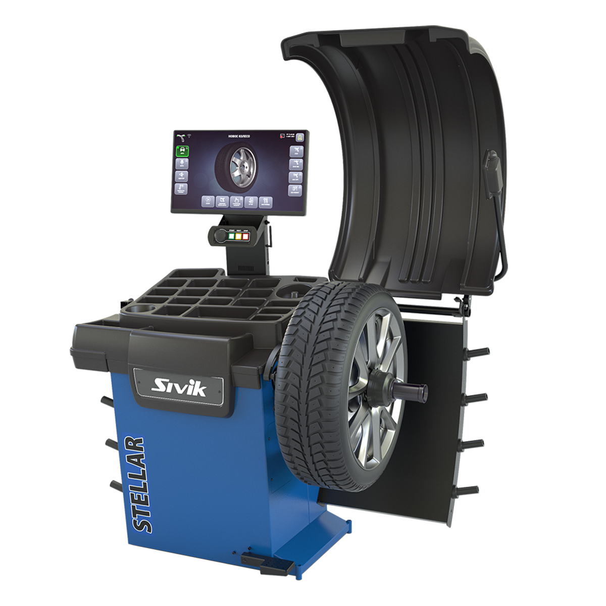 Станок для балансировки колес автомототранспортных средств STELLAR (p)