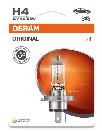 Автолампа H4 (60/55) P43t-38 (блистер) 12V OSRAM /1/10