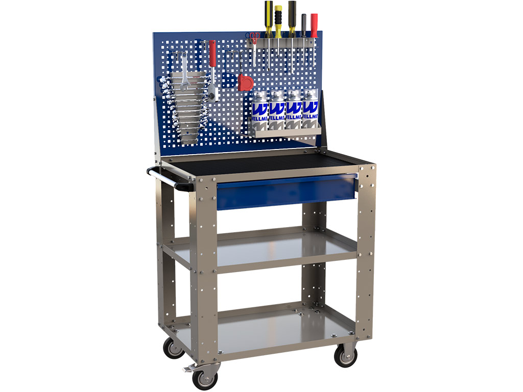 ML0C-010011 Тележка инструментальная с аксессуарами