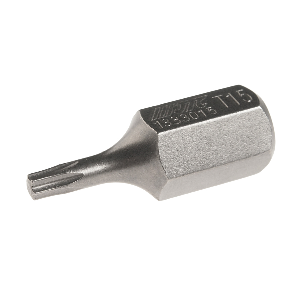 JTC-1333015 - Бита TORX Т15х30мм 10мм S2 JTC - 
Размер: Т15 х 30 мм., удлиненная TORX.
Длина насадки: 10 мм.
Материал: S2 сталь.
