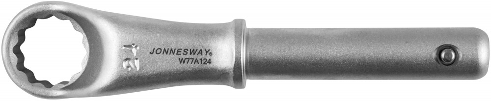 W77A124 Ключ накидной усиленный, 24 мм, d18.5/180 мм