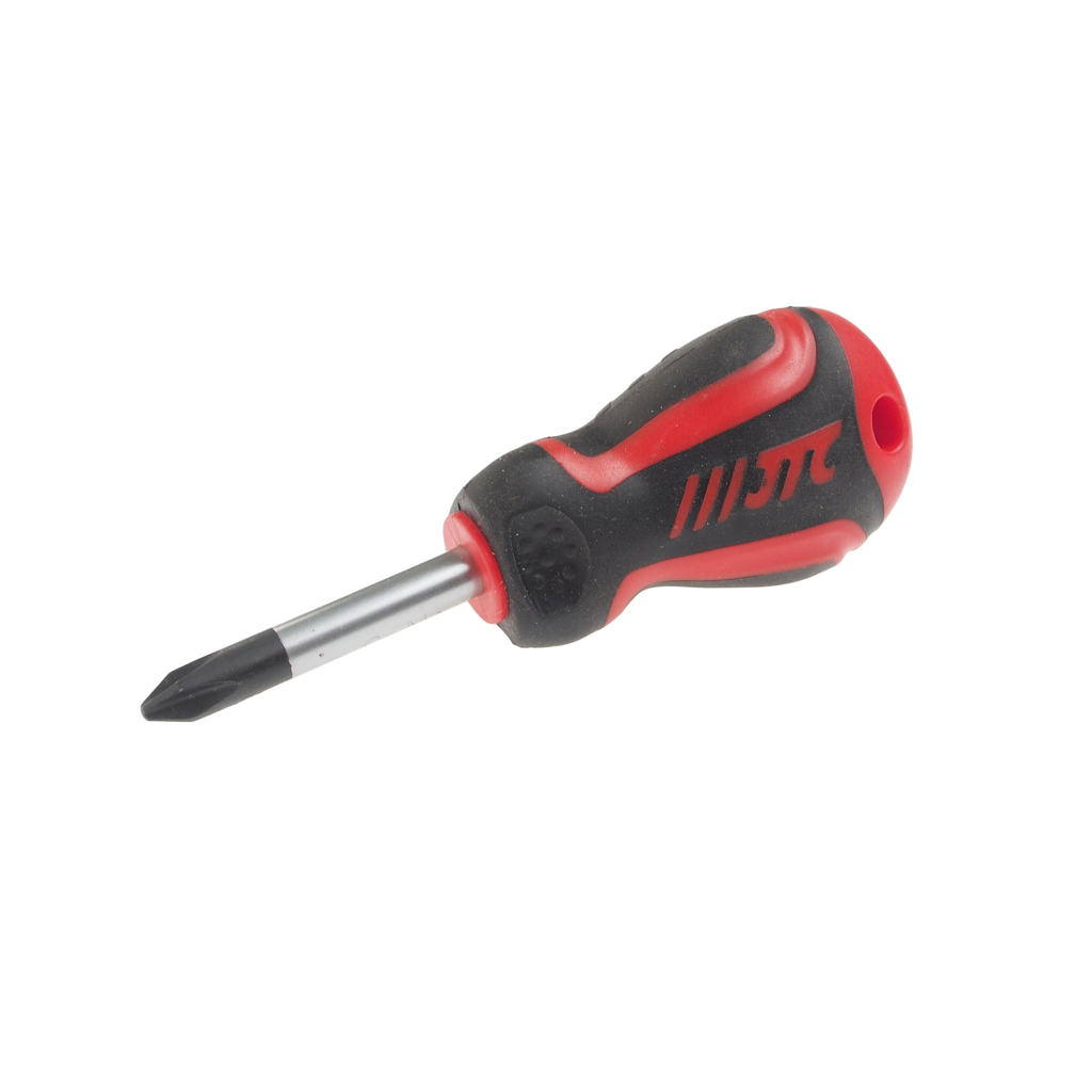 JTC-7608 - Отвертка крестовая PH 2.0х38мм усиленная (сталь Cr-Mo) JTC - 
Материал: 8NCM8660.
Стержень отвертки стальной. Покрыт сатин-хромом, жало оксидировано.
Рукоятка имеет треугольную форму. Изготовлена из двухкомпонентного материала (РР + TPV). Об