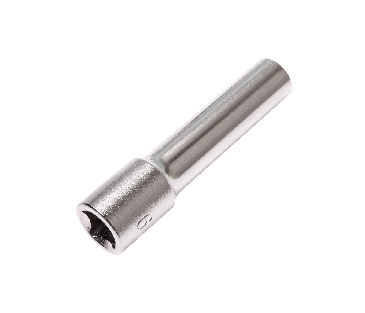 JTC-25206 - Головка торцевая 1/4" 06мм глубокая L=50мм JTC - 
  6 граней, метрический размер. 
  Изготовлена из закаленной хром-ванадиевой стали.    
  Размер: 1/4&rdquo;х6 мм.
  Общая длина: 50 мм.    
  Количество в оптовой упаковке: 20 шт. и 1000 