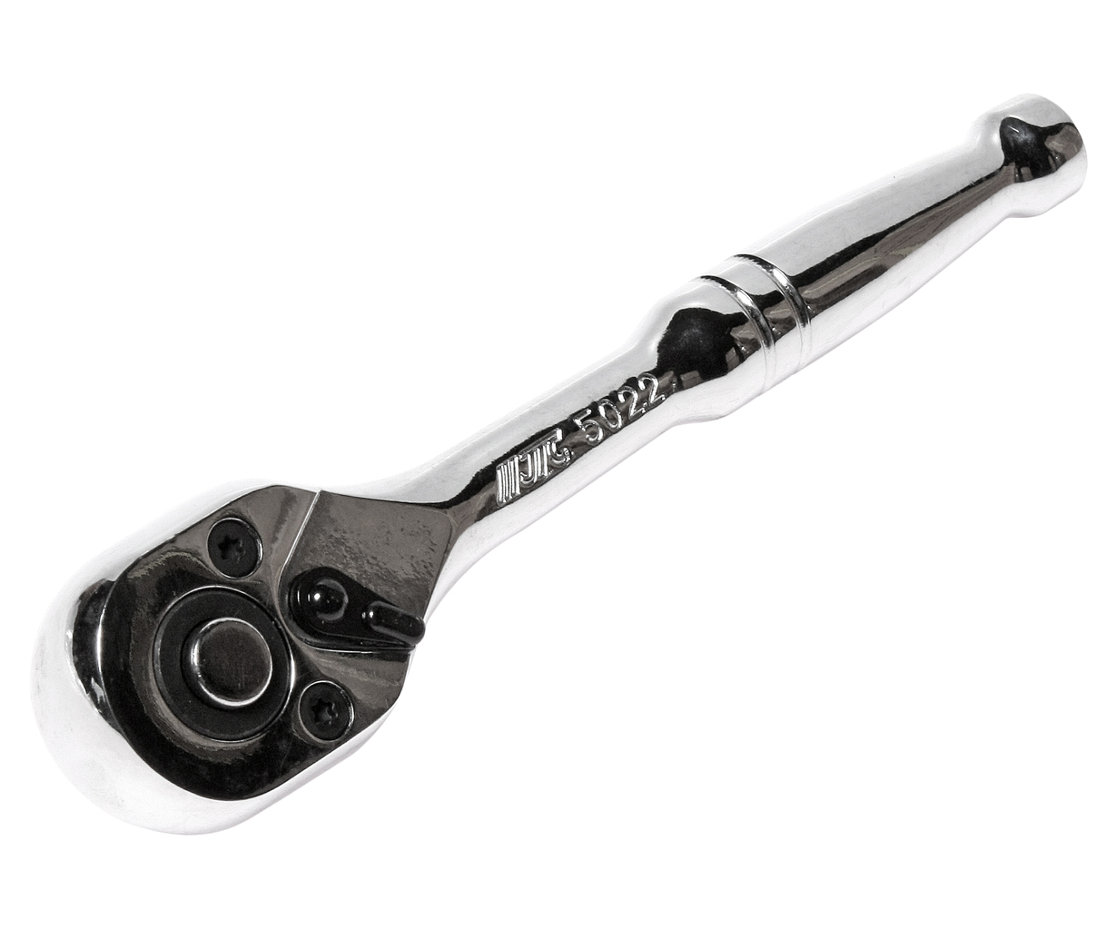 JTC-5022 - Ключ трещотка 1/4" 72 зуба 128мм металлическая рукоятка JTC -  
Трещоточный механизм с большим крутящим моментом.  
72 зуба обеспечивают удобство работы. 
Угол поворота: 5&deg;. 
С функцией быстрого отсоединения.  
Посадочный квадрат: 1/4'
